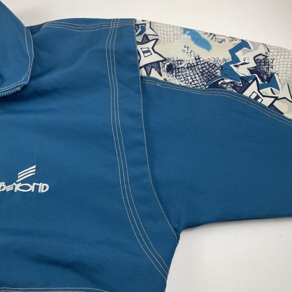 Beyond Clothing Windbreaker Men’s L Vented Lightweight Rope Hem Aztec Full Zip - Picture 9 of 12